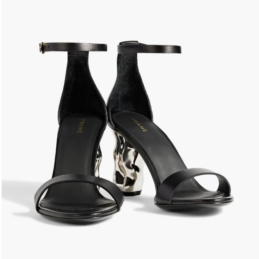 Frame heeled sandals